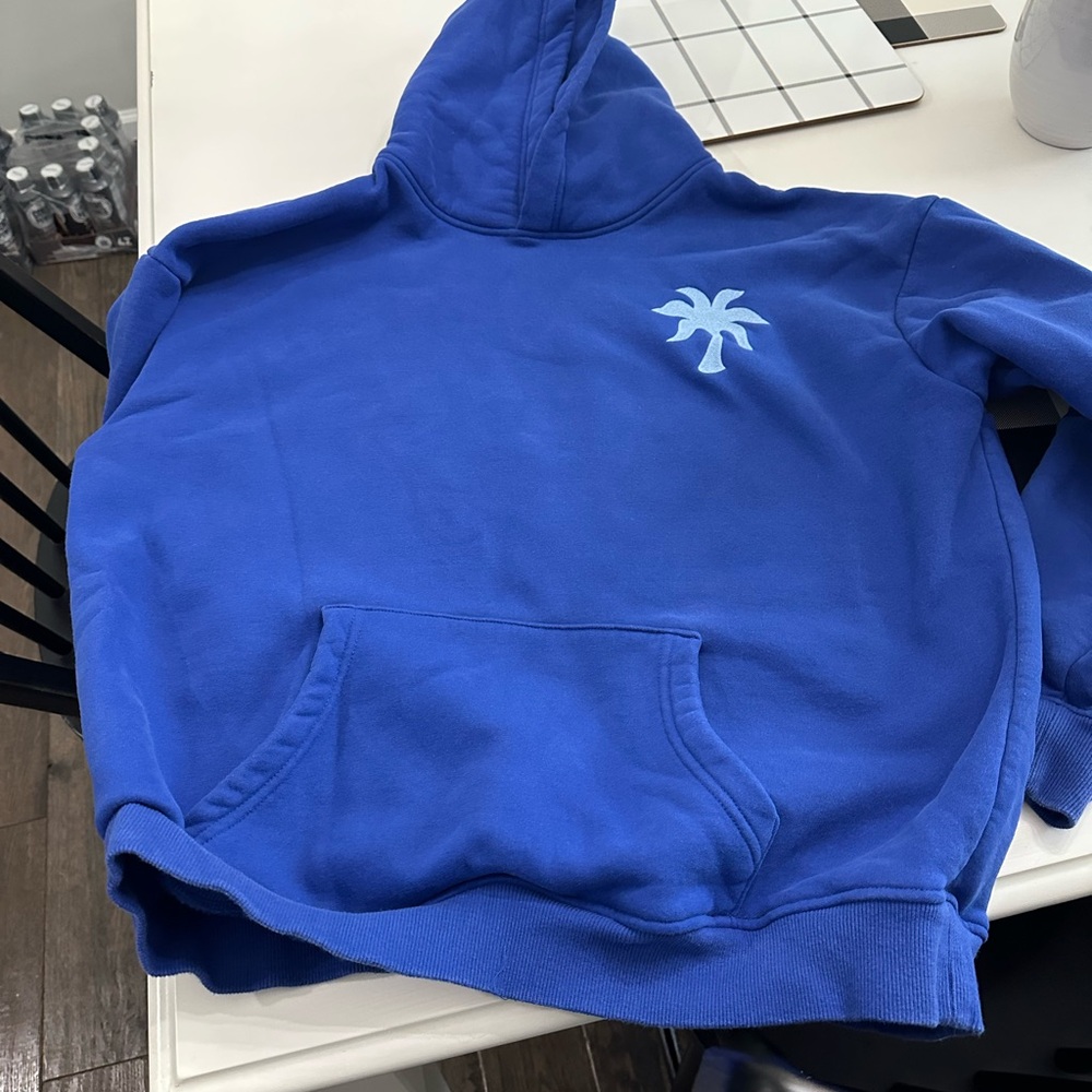 Pink Palm Puff Hoodie